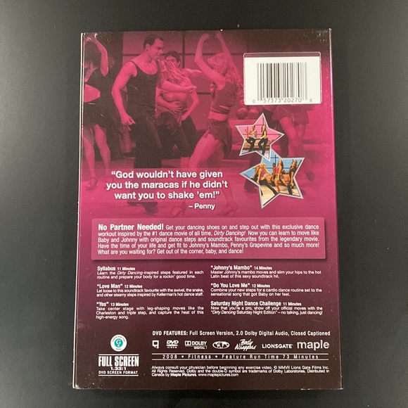 Dirty Dancing: Official Dance Workout - DVD - Picture 2 of 4